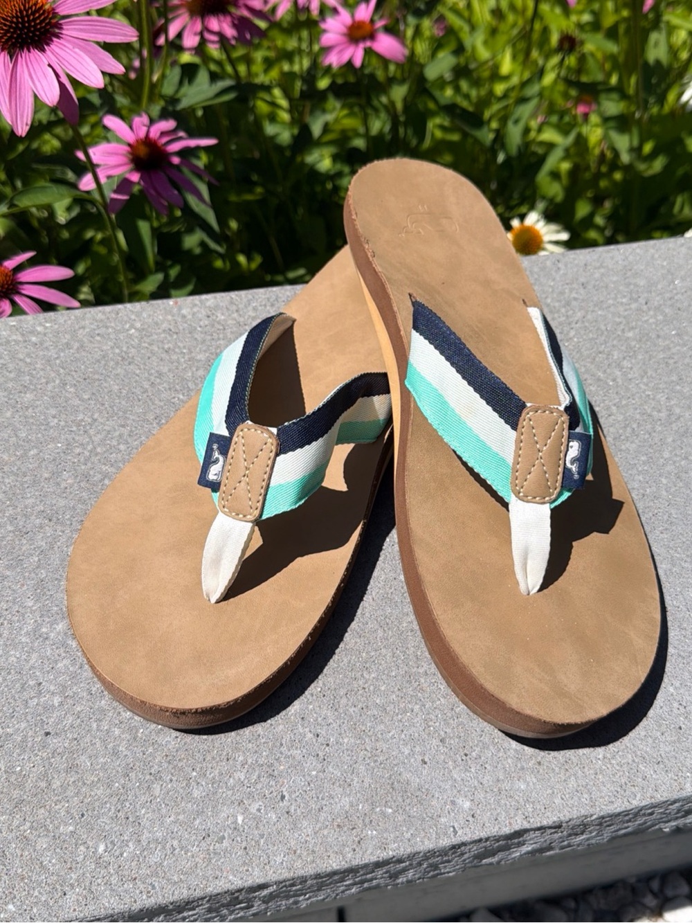 Vineyard Vines Men’s Flip-Flop Sandals size 11 vacation,resortwear,beach